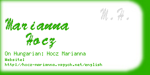 marianna hocz business card